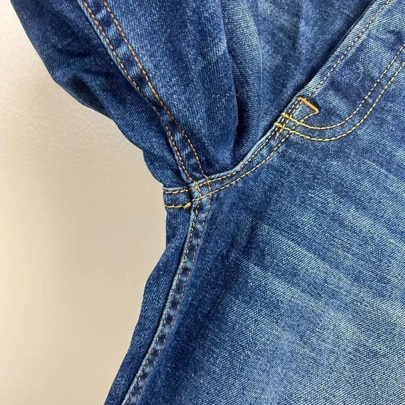 GRLFRND Yasmin Mid Rise Skinny Jeans Size 26 Joan Jett Wash Blue Button Fly - Picture 5 of 13
